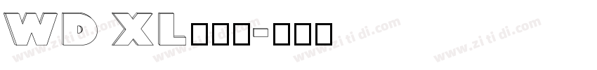WD XL滑油字字体转换